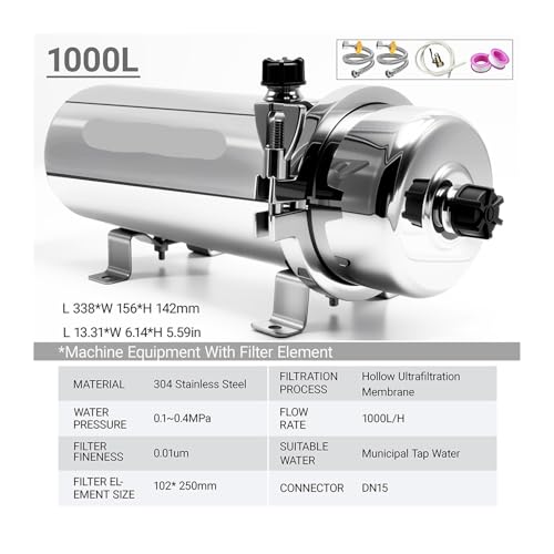 Whole House High Flow UF System Water Purifier 1000L