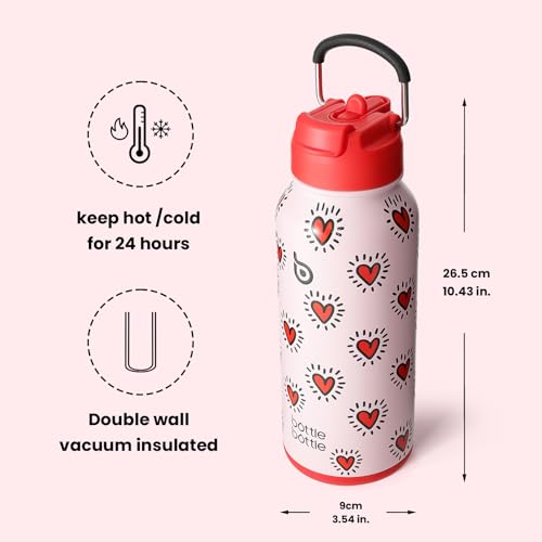 32oz Insulated Water Bottle with Pill Box