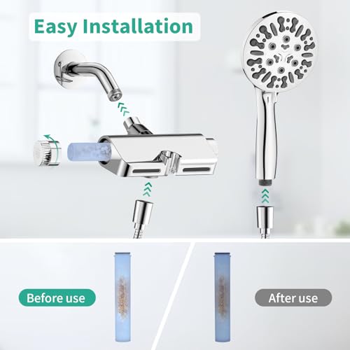 2 Pack Shower Head Filter Replacement (2 Count)
