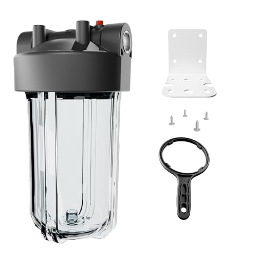 10" x 4.5" Clear Whole House Water Filter Housing