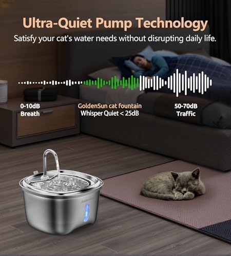 Cat Water Fountain Stainless Steel