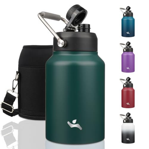 64 oz Insulated Stainless Steel Water Bottle Jug with Handle