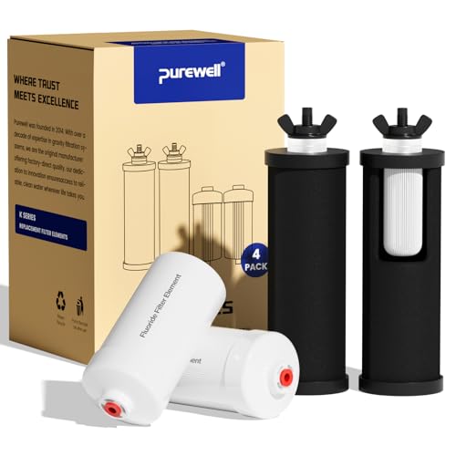 8-Stage PF-3&FL-2 Purification Elements Set, Replacement Filters for ProOne® and Berlkey® Filters, ProOne® Big+ or Berlkey® Big+ Water Filter System and Purewell System (4 Pack, K Series) (2 Count)