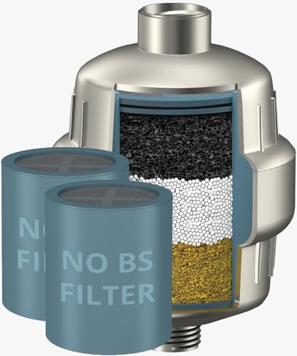 Heavy Duty NO BS Shower Filter with Extra Replacement Cartridge