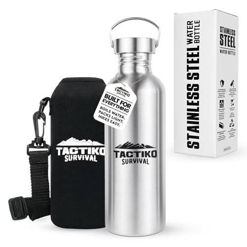 Tactiko Stainless Steel Wide Mouth Water Bottle