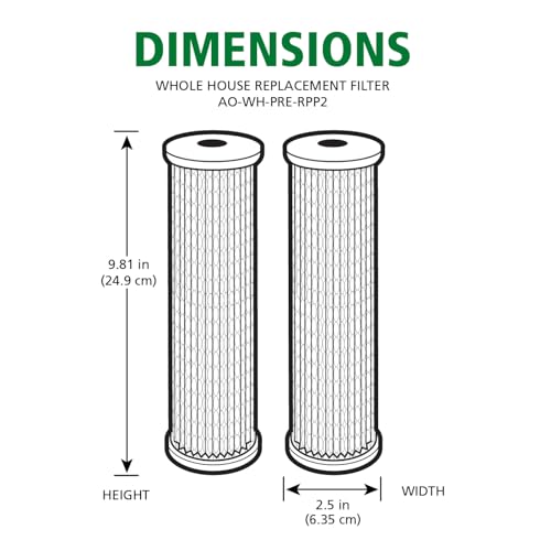 2.5"x10" 40 Micron Universal Sediment Filter (2 Count)