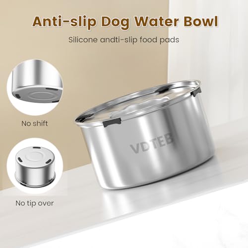 Dog Water Bowl No Spill