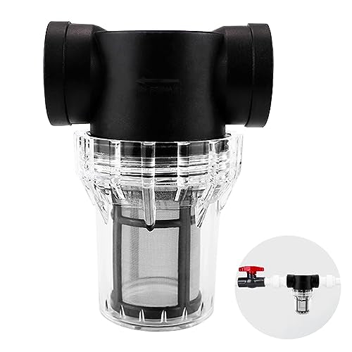 Water Pump Strainer Inline Mesh Strainer 1 inch Garden Hose Sediment Filter High Pipeline Filter for RV