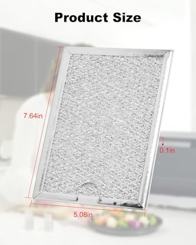 2 Pcs Microwave Grease Filter Fit for GE JVM6175EK5ES JVM6172SK5SS