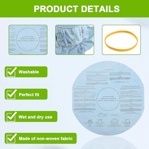 Reusable Wet Dry Vac Filter VF2002 Dry Disc Vacuum Filters for Most 5 Gallon and Larger Shop Vac Branded Wet