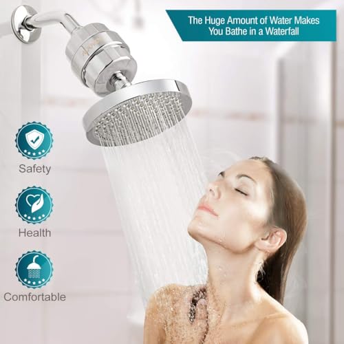 High Output Shower Head & Hard Water Filter