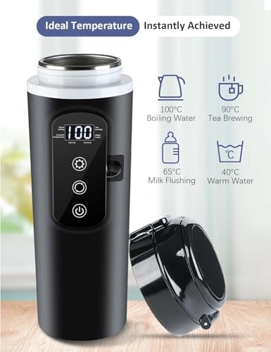 Smart Car Travel Electric Kettle 13.5oz