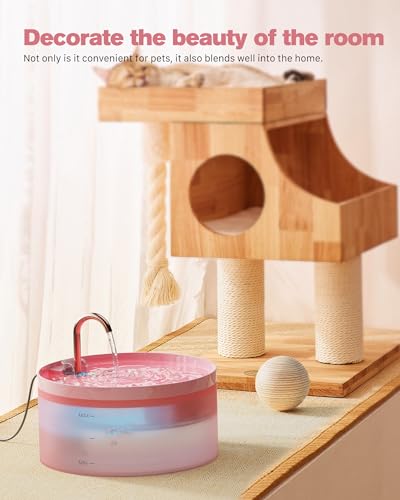 Pink Cat Water Fountain