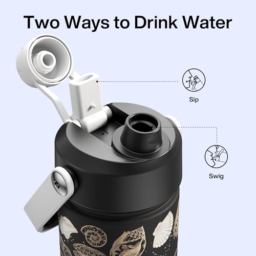 Insulated Water Bottle with Straw Stainless Steel Water Bottle