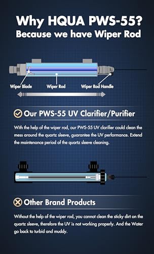 PWS 55 55W Pond Pool UV Purifier Clarifier