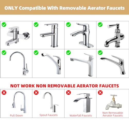 NSF/ANSI/CAN 61 & cUPC Certified 2-Mode Faucet Aerator, Chrome