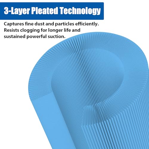 2pcs 3 Layer VF5000 Replacement Filter for Ridgid Shop Vac 5 (6 Count)
