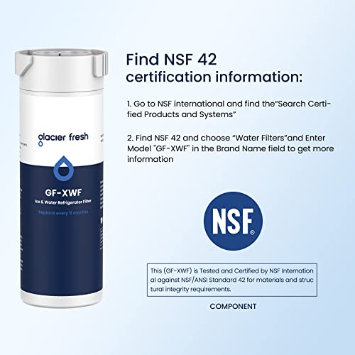 XWF Replacement for GE XWF Refrigerator Water Filter 1 Pack