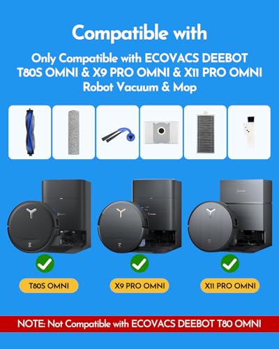 X9 Pro Omni Accessories Kit for Ecovacs Deebot T80S Omni