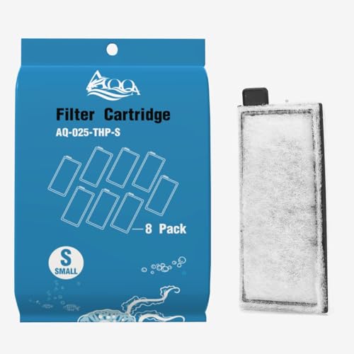 8 Pack Aquarium Filter Cartridge Replacement Fish Tank Filter Cartridge for Aquarium Internal Filter (8 Count)