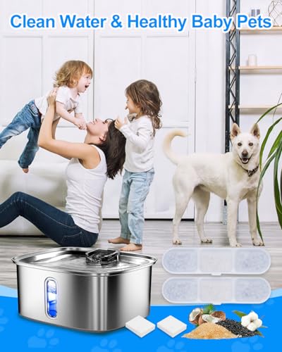 8+8 Dog Water Fountain Filters Compatible with MAILOFY WF530 (12 Count)