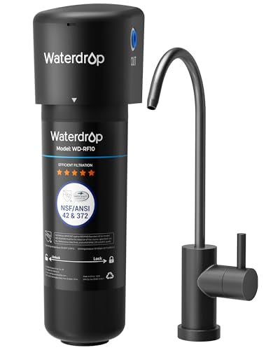 10UB B Under Sink Water Filter System with Dedicated Black Faucet