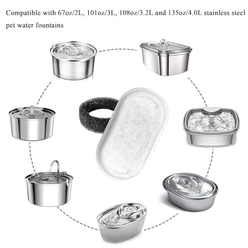 20Pcs Cat Water Fountain Filter (20 Count)