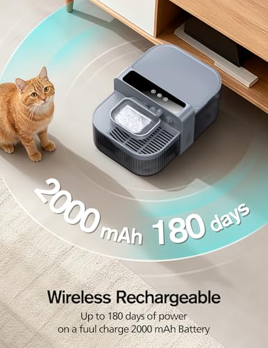 3.5L Wireless Cat Water Fountain with No Filters