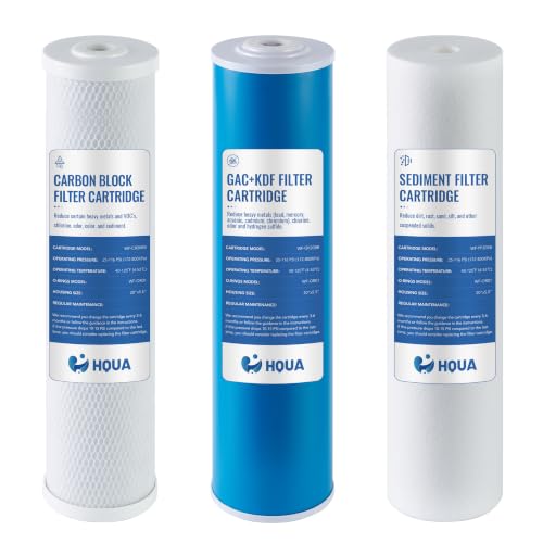 3 stage Replacement Filter Cartridges Set (3 Count)