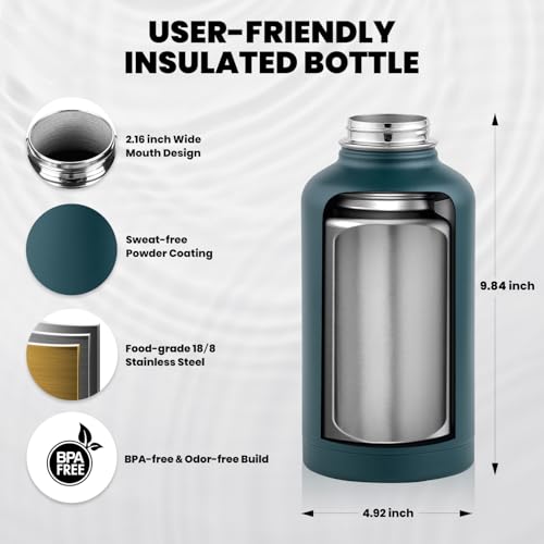 Insulated Water Bottle 64 oz