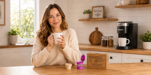 1000 Disposable K Cup Paper Filters for Reusable Coffee Pods (1000 Count)