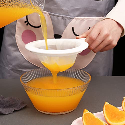200 Mesh Fine Mesh Strainer Set 2 Pack Juice Nut Milk Tea Filter