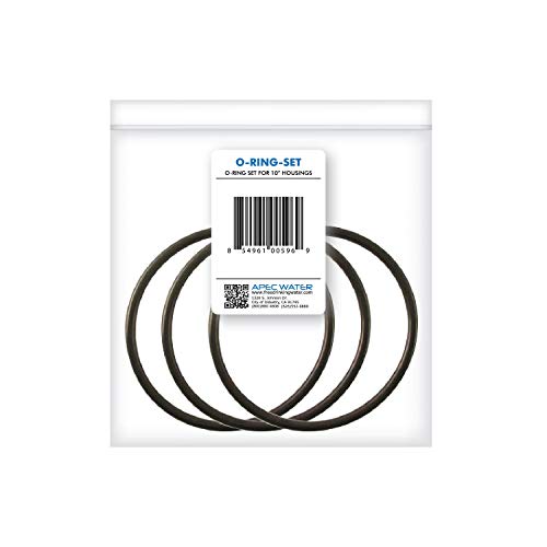 Systems Set 3 Pcs 3.5" O.D. Replacement ORing for Reverse Osmosis Water Filter Housings with Lubricant (3 Count)