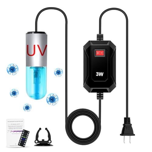 3W Mini Aquarium Algae Removal Light With Timer