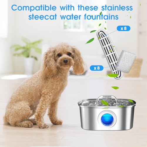 16 Pack Cat Water Fountain Filters