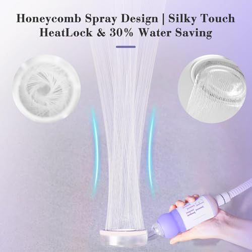Vitamin C & Aromatherapy Skincare Spa Shower Head with Handheld