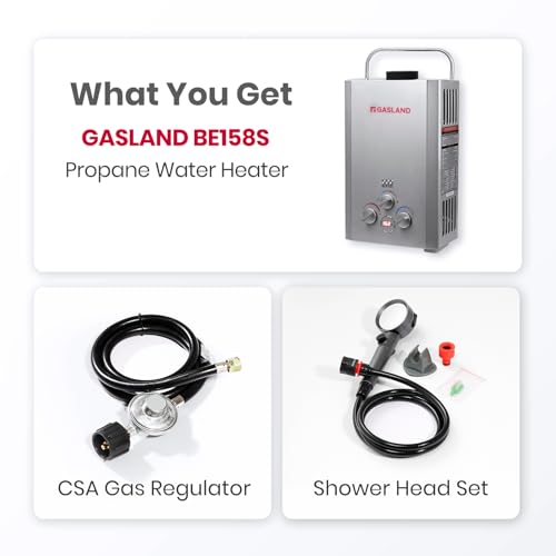 BE158S 1.58GPM 6L Outdoor Portable Propane Gas Tankless Water Heater