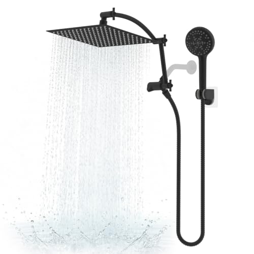 All Metal 12" High Pressure Rain Shower Head Combo