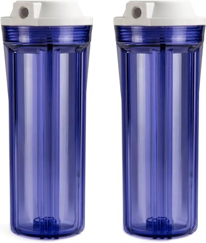 HC12X2 1 4'' Clear Water Filter Housing for RCC Series Reverse Osmosis System (10 Count)