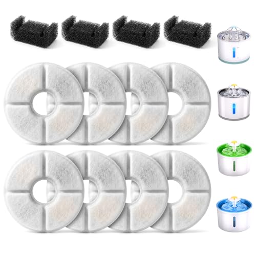 Filters Replacements for Flower Automatic Pet Fountains (8 Count)