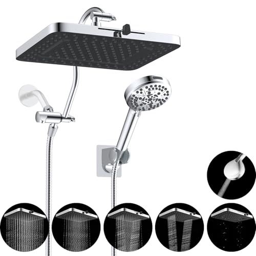 13'' 5 spray Rain Shower Head with 10
