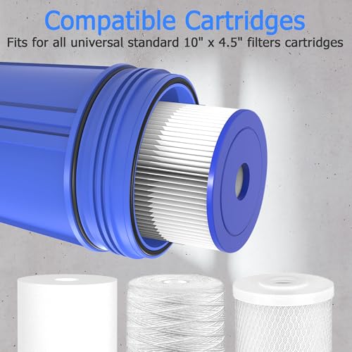 WHB10 Whole House Water Filter Housing Fit 10"x4.5" Sediment etc Filters