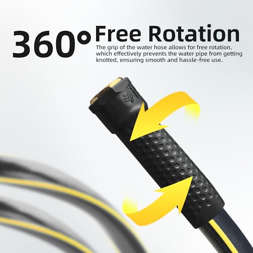 Solution4Patio Long Black Garden Hose 3 (50 Foot)