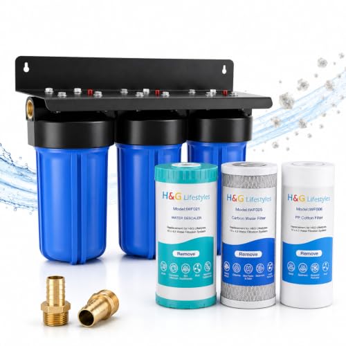 Iron Filter for Well Water 3 Stages Whole House Water Filter