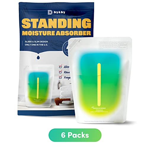 6 Pack Standing Moisture Absorbers to Control Excess Moisture in Basements