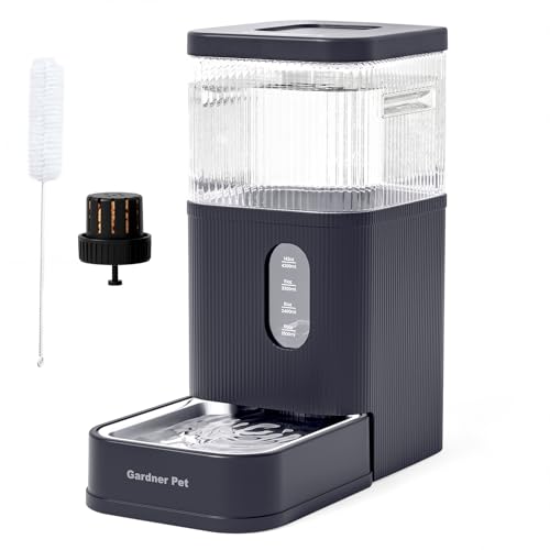 2.9 Gallon Automatic Dog Water Dispenser with Stainless Steel Bowl