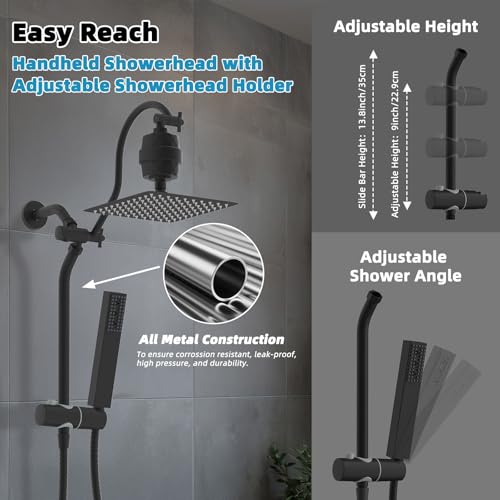 10'' Filtered Shower Head with 4