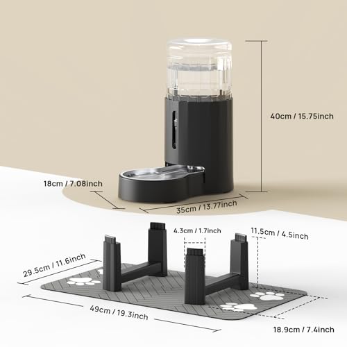 Elevated Dog Water Bowl Dispenser 8L