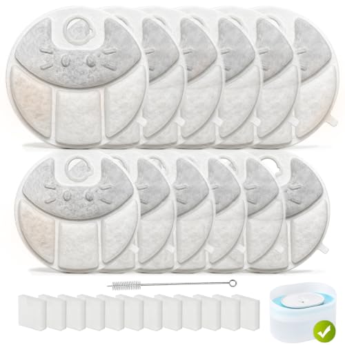 Pet Water Fountain Filters Fit for Petlibro Capsule Dog Fountain PLWF008 (40 Count)