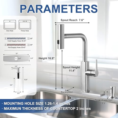 Kitchen Faucet with Pull Down Sprayer